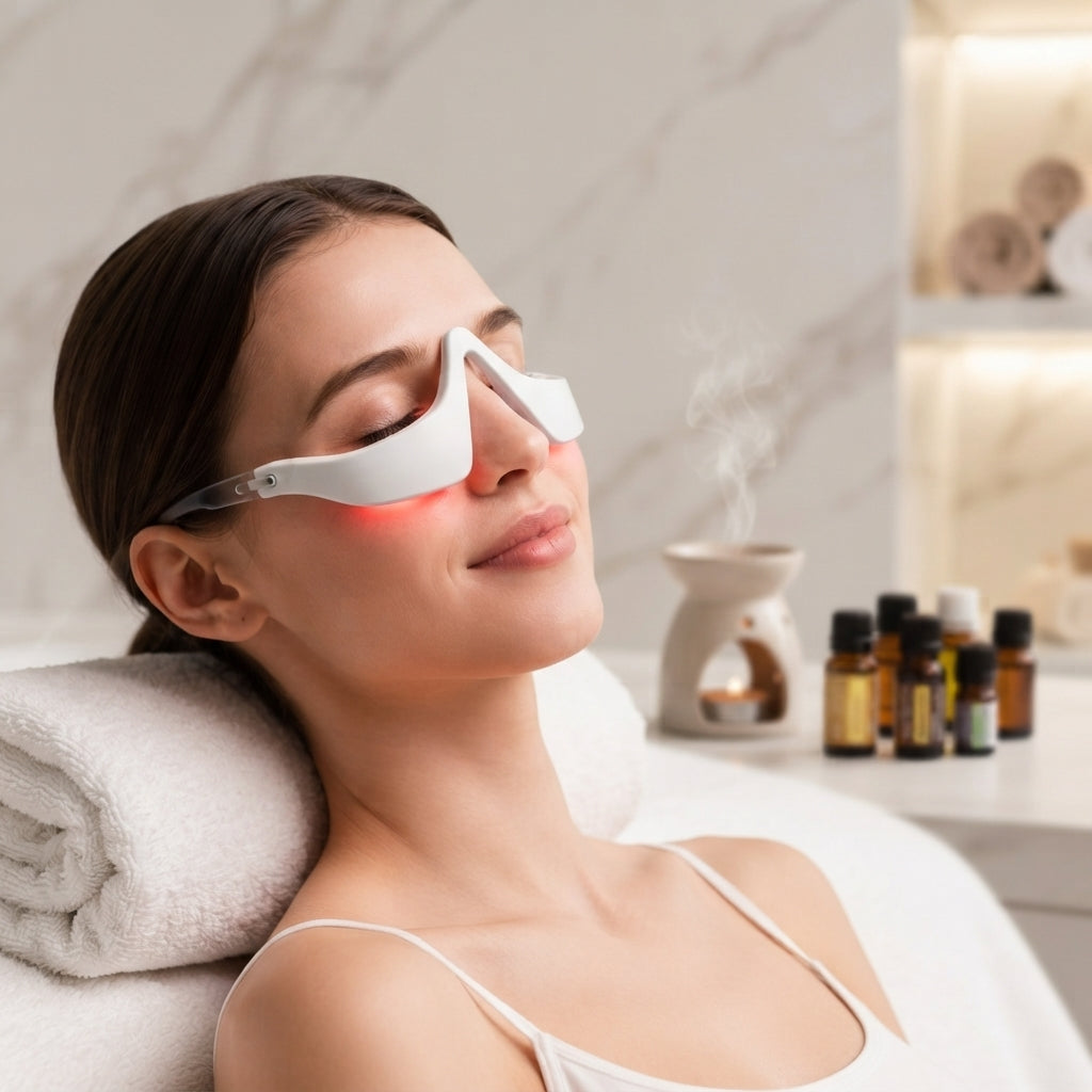 Glow Eye Lift Duo — Vörösfény és EMS szemkörnyék-feszesítő
